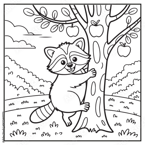 Autumn Animals Coloring Pages