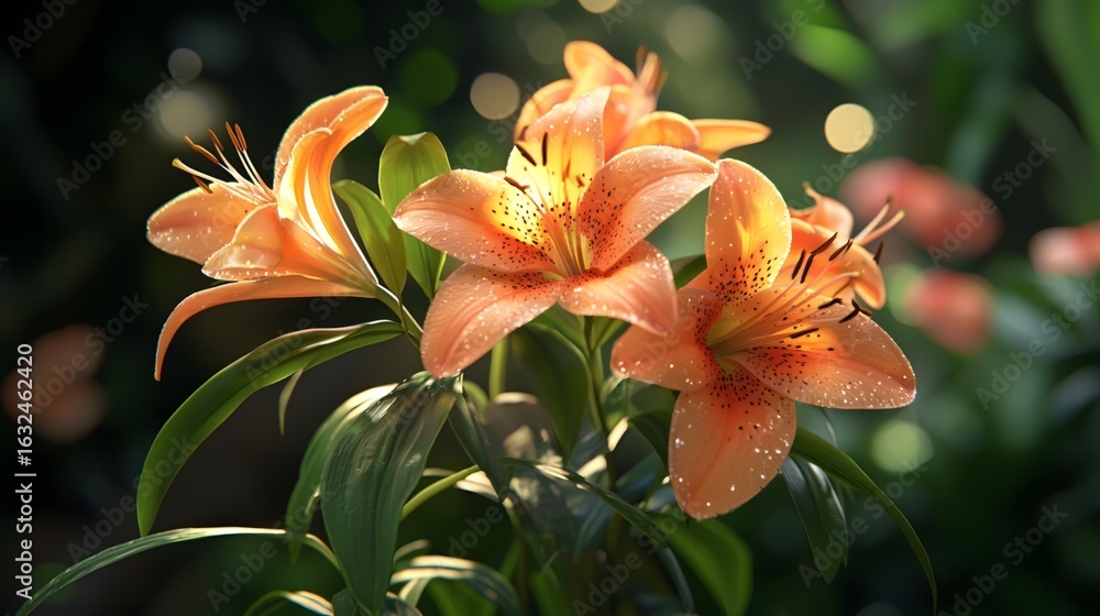 Fototapeta premium Tulip bouquet in high-definition photography