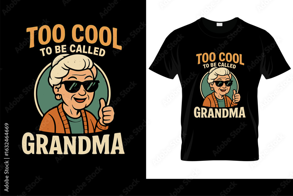 Obraz premium Funny Grandma t-shirt design 