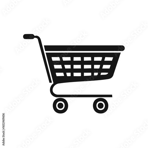 Shopping Cart Icon Simple Design E Commerce Retail Symbol