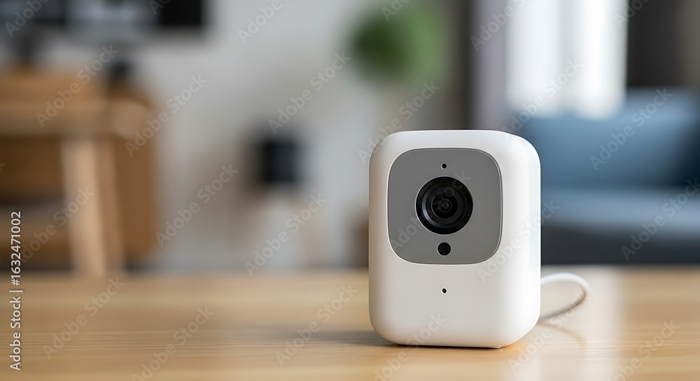 Fototapeta premium White home security camera