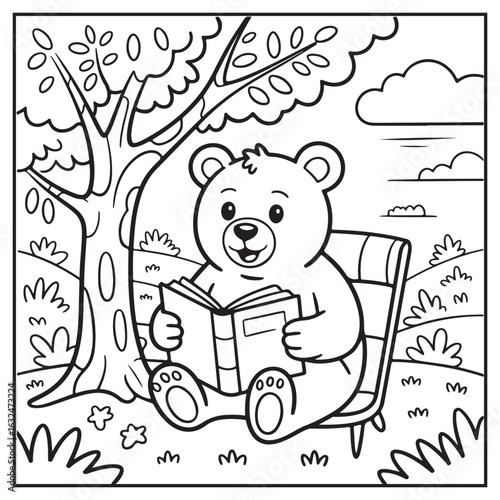 Autumn Animals Coloring Pages