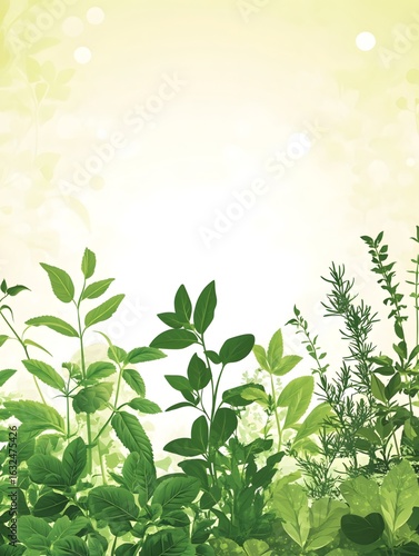 Wallpaper Mural Medicinal plants in the herb garden Torontodigital.ca