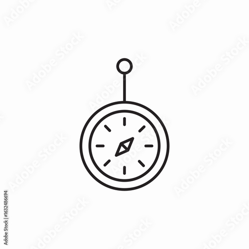 compass direction icon sign vector