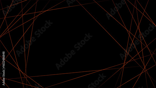 Random geometric line pattern on a black backdrop background. Random line low poly pattern. abstract seamless line vector. Random chaotic lines abstract geometric patterns of modern design.