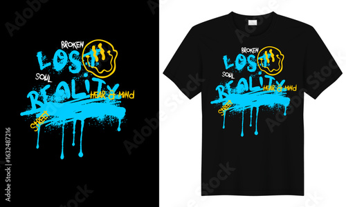 Lost Reality Abstract T-Shirt Design Surreal Artistic Graphic Tee Print