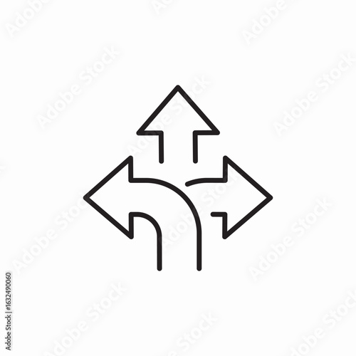 traffice direction arrows icon sign vector