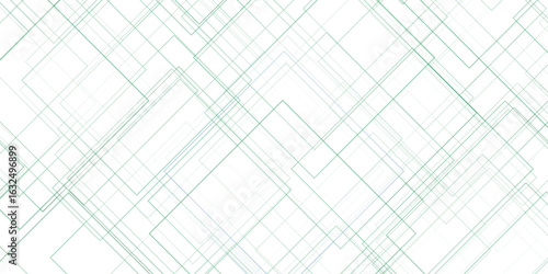 Abstract geometric green line pattern against white background creative graphic design element for web banners and presentation slides