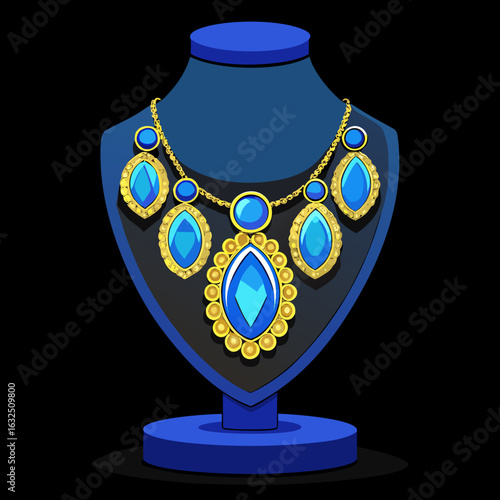 blue glass vase
