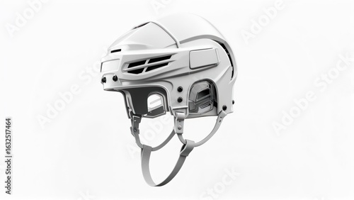 White hockey helmet