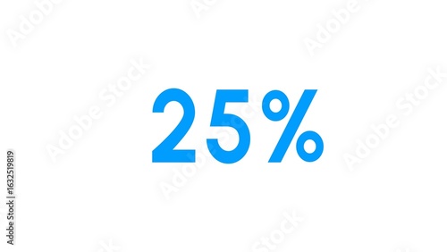 Wallpaper Mural Count down number 25% illustration. Torontodigital.ca