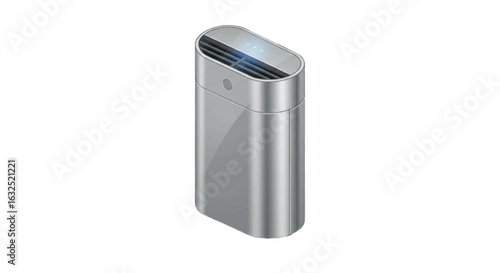 3D vector of air purifier in hospital room plain white background