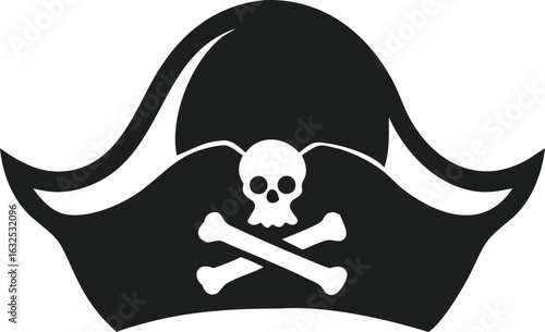 pirate hat logo silhouette