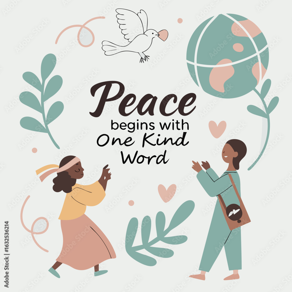 Obraz premium VECTOR ART ILLUSTRATION FOR INTERNATIONAL DAY OF 