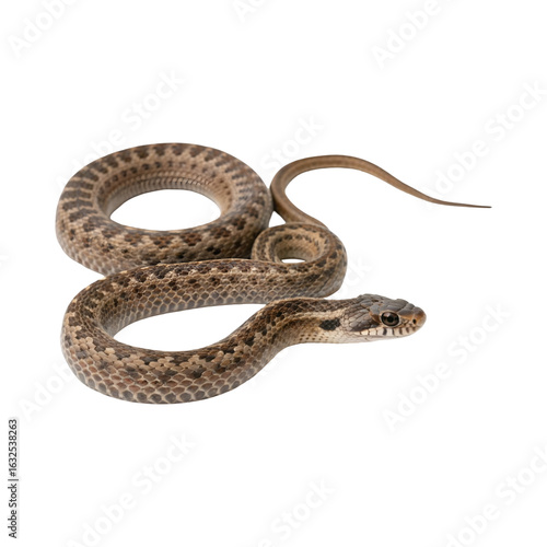 snake in front of white background