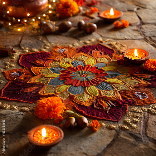 christmas decoration on a wooden background