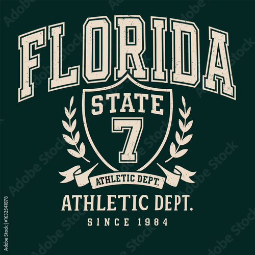 Florida State Athletic Dept. Vintage University Logo