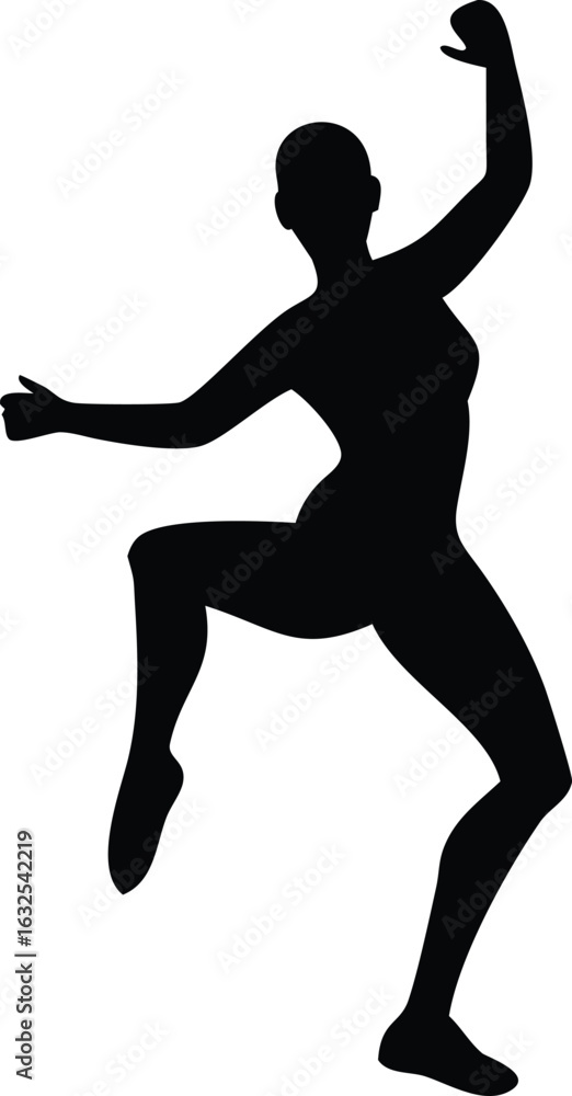 Fototapeta premium silhouette of a dancer