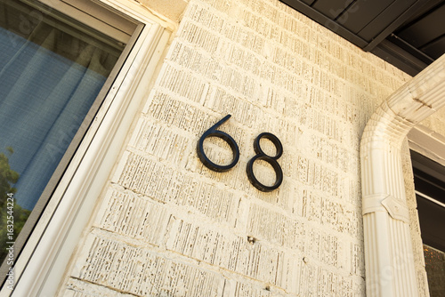 Detail of the facade of a building