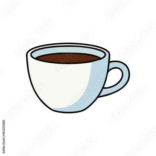 (Coffee Mug Simple Graphic Icon. This minimalist vector features a delightful warm beverage container. Perfect for themes of morning routines, breaks, comfort, or revitalizing energy.)