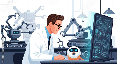 Innovative Robotics Research and Development in Scientific Laboratory Concept