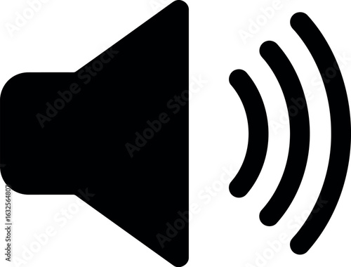 Volume icon sound wave symbol