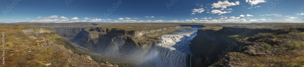 Fototapeta premium Nature event waterfall panorama hdr 360 degrees