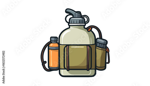 Outdoor Adventure Water Bottle Design