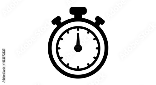 Timer minimalist in a white background beautiful