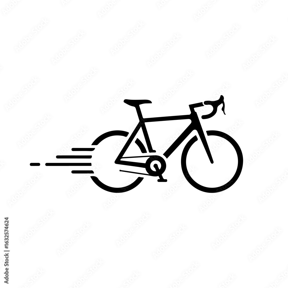 Obraz premium bicycle icon on white