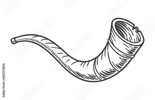 Shofar (horn) of Rosh Hashanah (New Year)