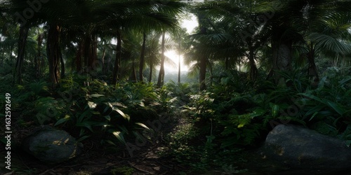 Nature's serene jungle 360° hdr panorama