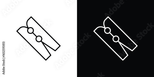 Peg icon line symbol concept, vector illustration