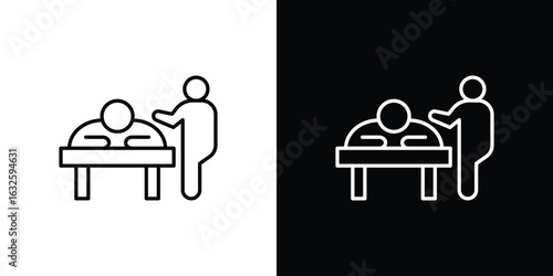 Massage icon line symbol concept, vector illustration
