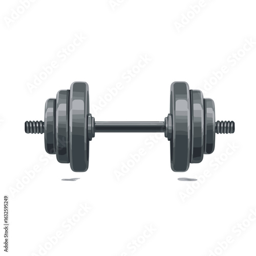 Heavy dumbbell resting on a flat surface after an intense workout session focusing on strength training and fitness goals