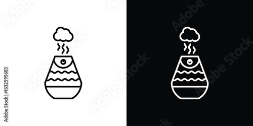 Humidifier icon line symbol concept, vector illustration