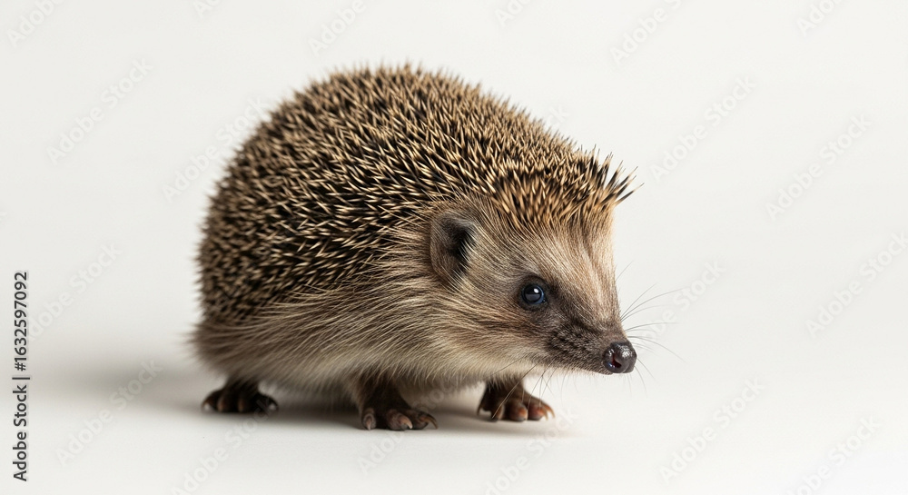 Fototapeta premium hedgehog isolated on white background
