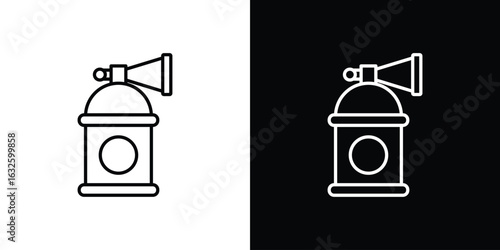 Air horn icon line symbol concept, vector illustration