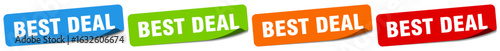 best deal sticker. best deal sticker set on white background