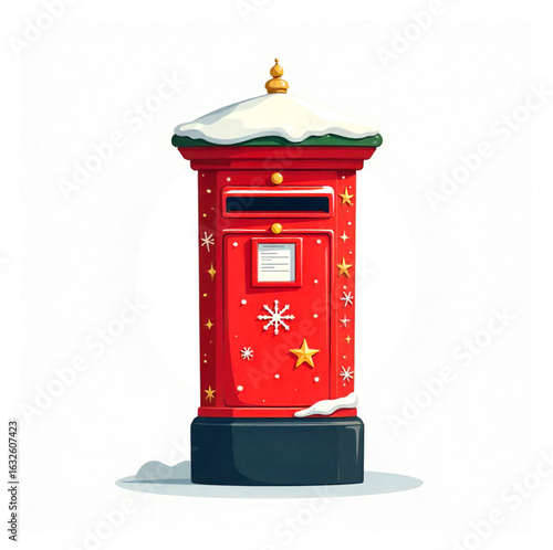 Mail box, post box Christmas decoration