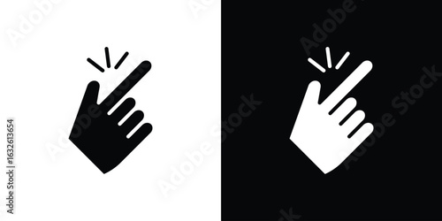 Easy icon in flat style, filled black symbol