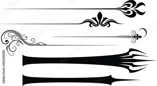 Decorative dividers design elements for graphic design use