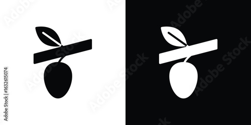 Cocoon icon in flat style, filled black symbol