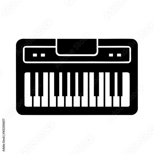 Simple Illustration of a Musical Keyboard for Electronic Music Production and Education