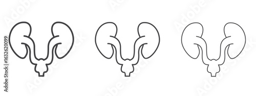 Urology icon in Line Art Style for Design collection