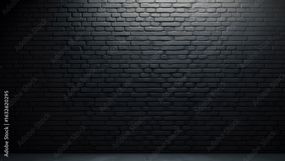 Fototapeta premium Grungy Dark Textures, Industrial & Urban Backgrounds, Black Brick Background for design