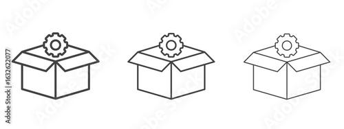 Product management icon in Line Art Style for Design collection