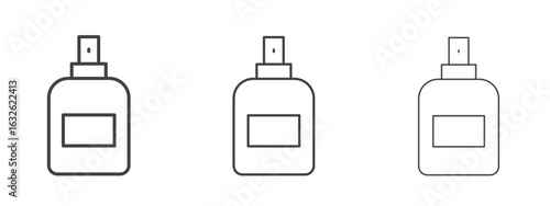 Perfume icon in Line Art Style for Design collection