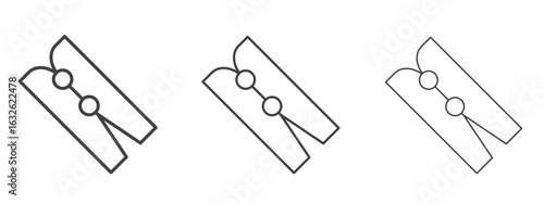 Peg icon in Line Art Style for Design collection