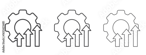 Improvement icon in Line Art Style for Design collection